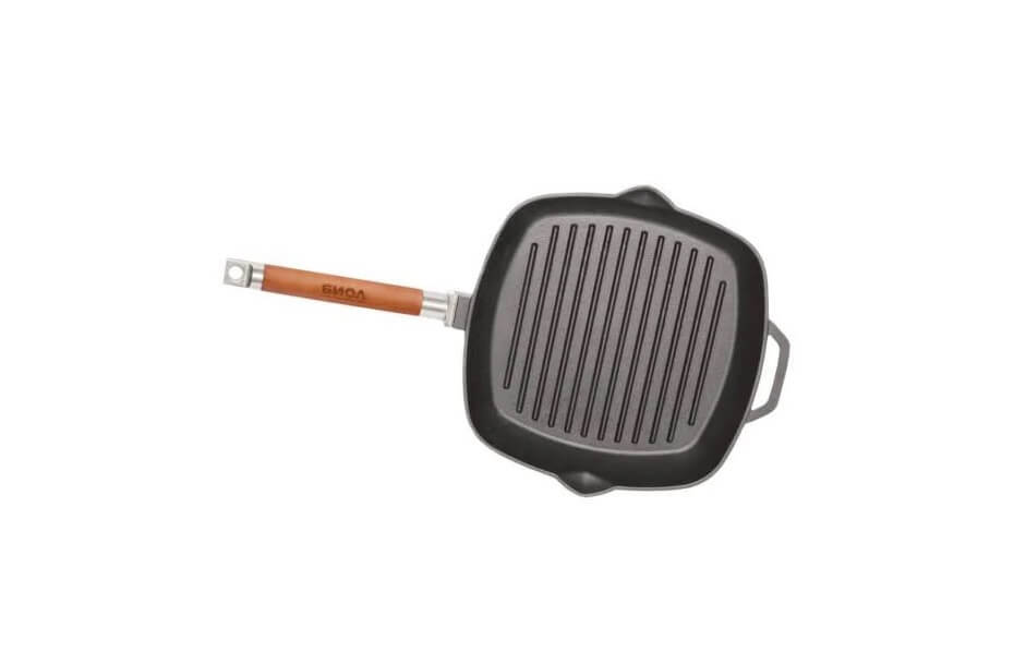 Loading Tigaie-grill fonta cu maner lemn detasabil 28*28cm