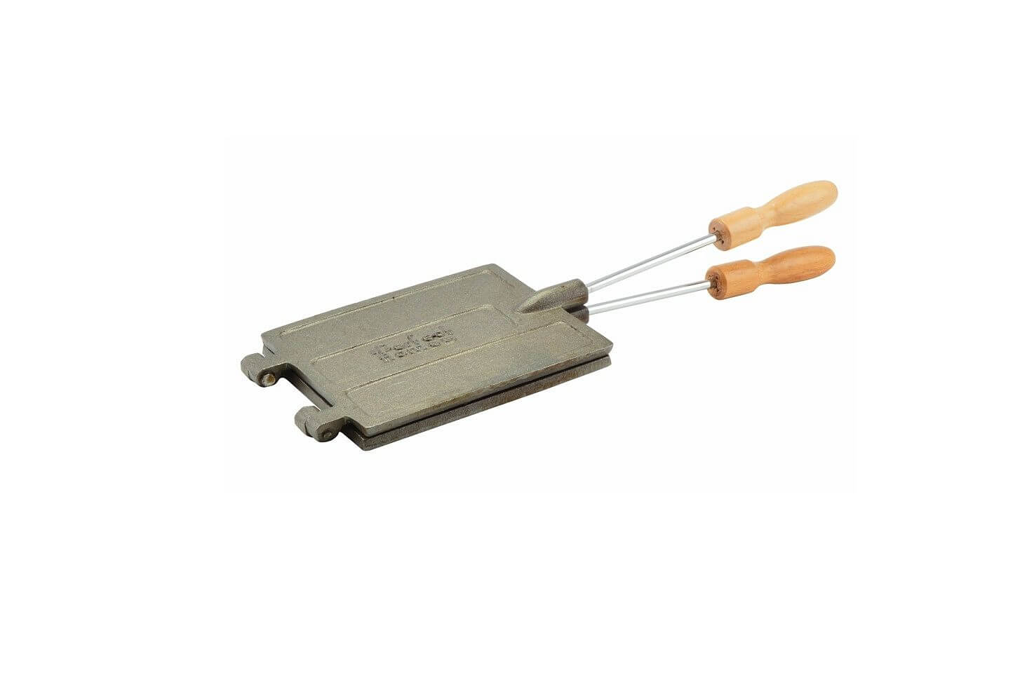 Aparat din fontă pentru napolitane și rondele cu brânză – 16,5×13 cm