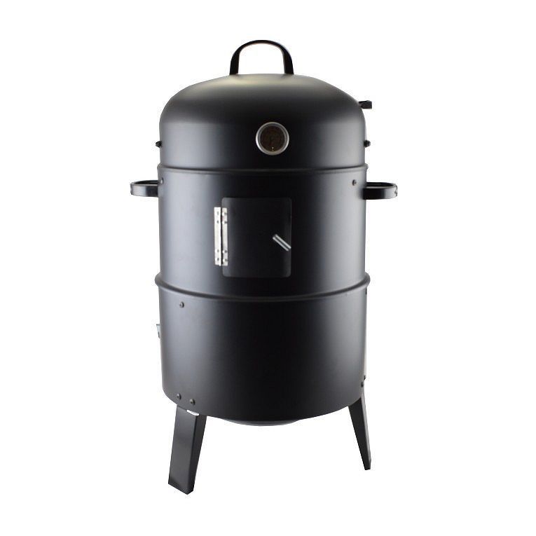 Grătar – afumătoare tip smoker 40 cm, cu termometru