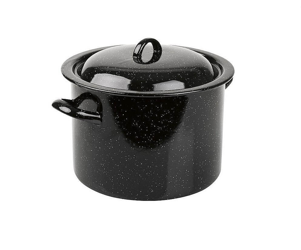 Oala emailata 30l neagra