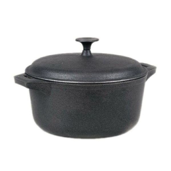 Loading Oală din fontă cu capac 32 cm – 8 L, tratată cu ulei vegetal