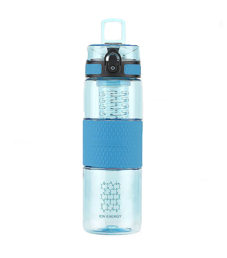 Sticla apa Uzspace Tritan, fara BPA cu capac 700ml albastru