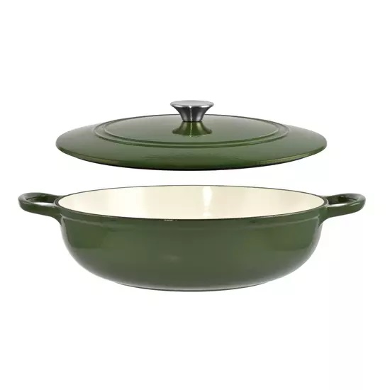 Loading Cratita din Fontă Emailată 27 cm, Verde