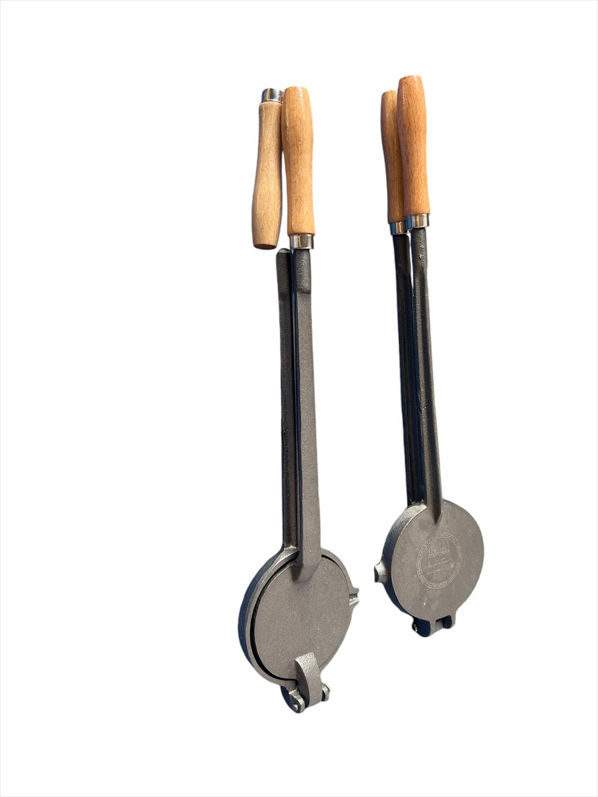 Presa din fier pentru prajit slanina 13cm /mâner rupt