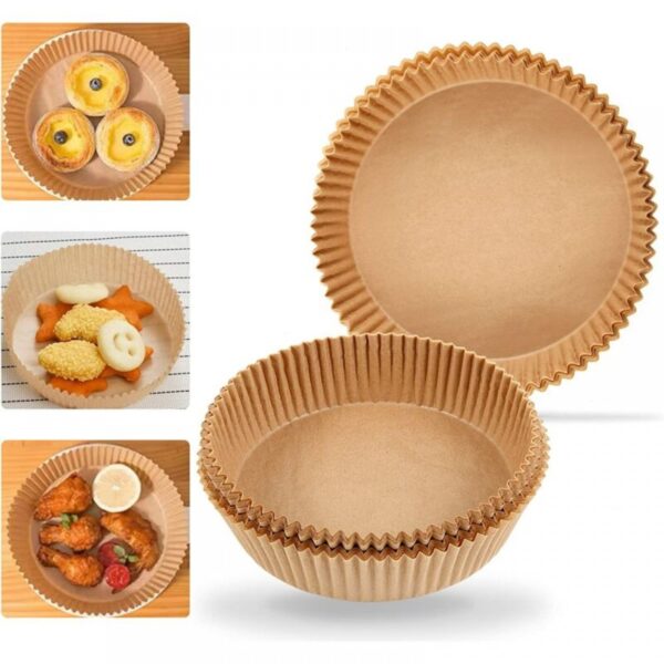 Hartie de copt pentru AirFryer rotund 20 cm, 50 buc