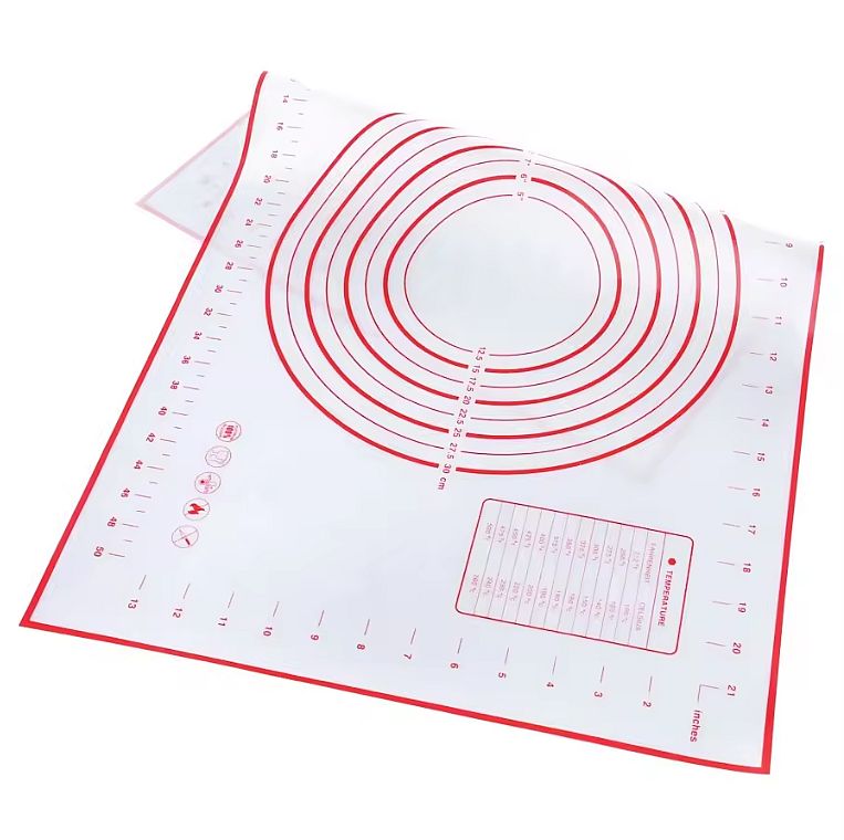 Covoraș de copt din silicon antiaderent, termorezistent, cu gradare – 60×40 cm, reutilizabil