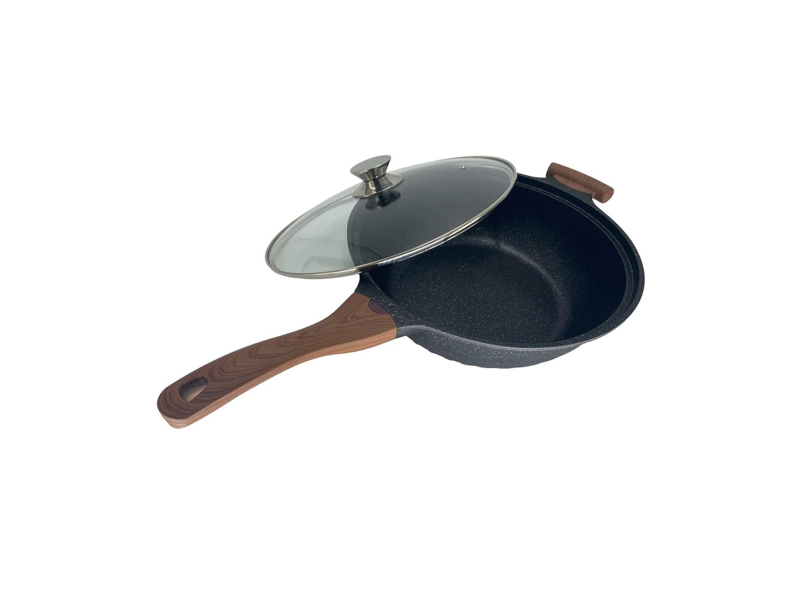 Wok antiaderent cu capac 32cm