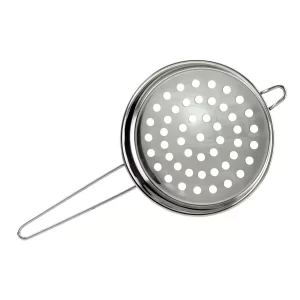 Fier de găluște, perforator de găluște - cu găuri mari, cu mâner, inox