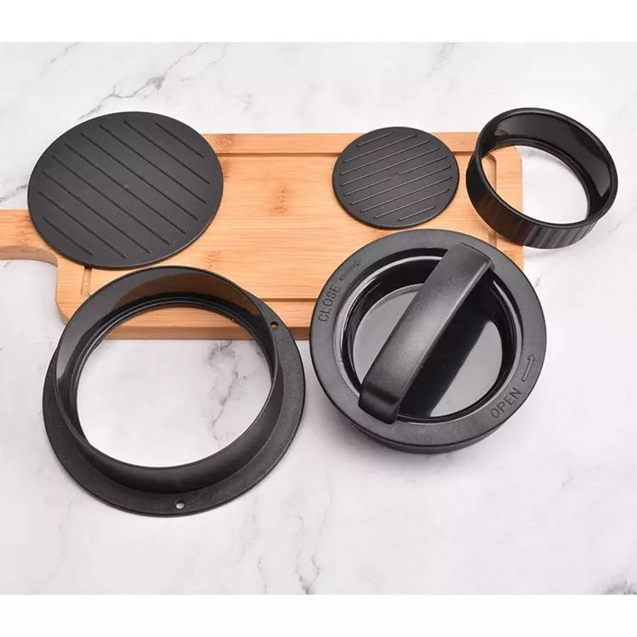 Presa pentru hamburgeri și chiftele din plastic, 12,5 cm