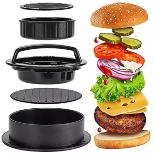 Presa pentru hamburgeri și chiftele din plastic, 12,5 cm