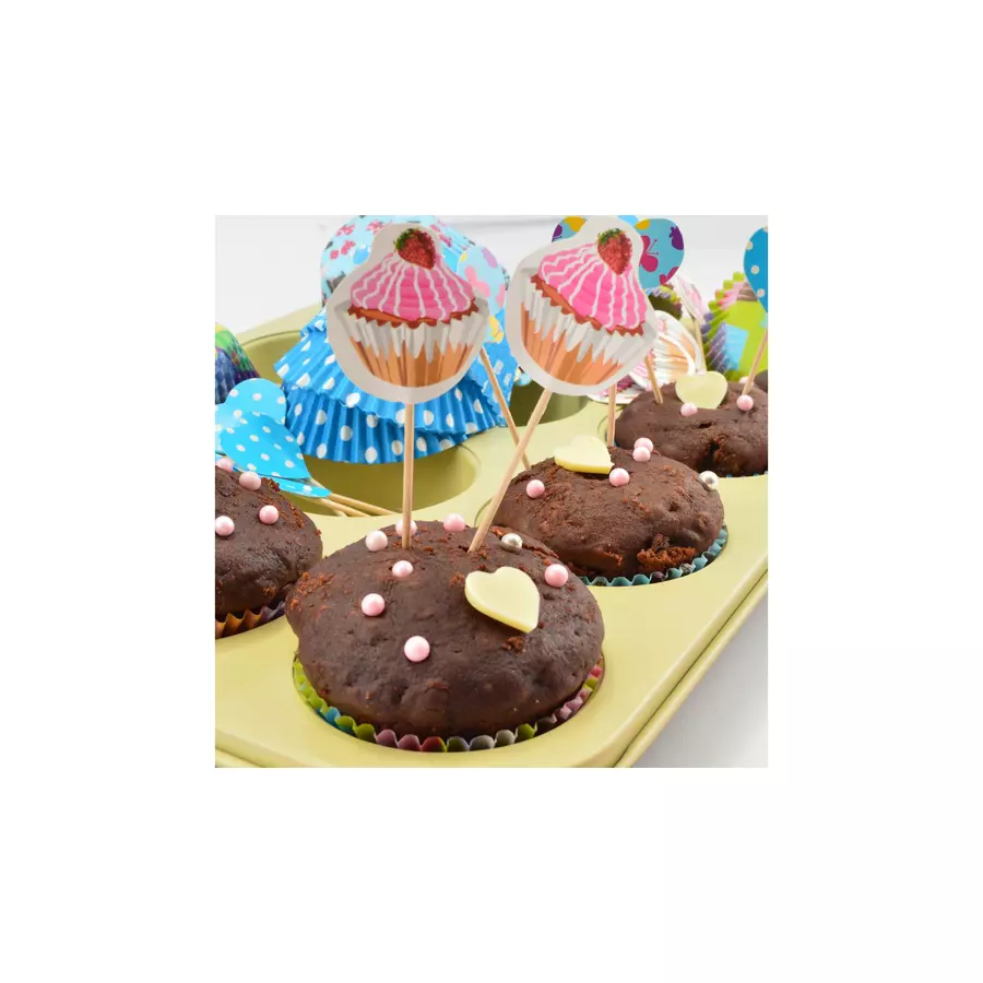 set decorativ pentru brioșe, în diferite culori și modele