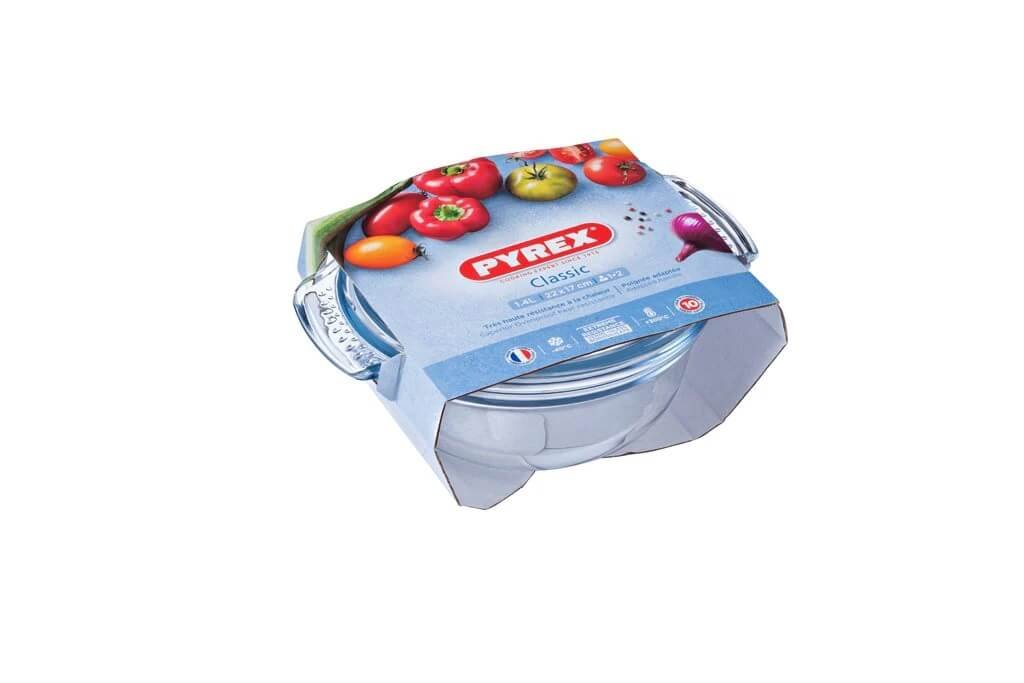 Vas termorezistent rotund cu capac 4.9l pyrex irresistible