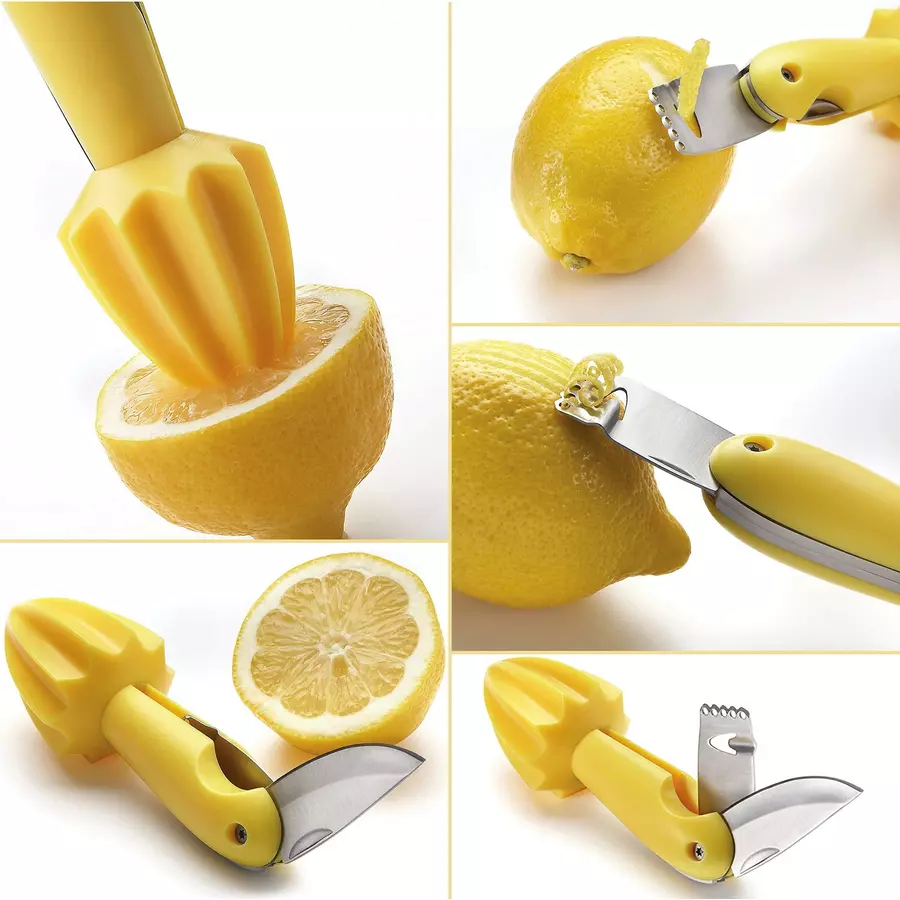 Storcător multifuncțional 4 în 1 cu răzătoare pentru lămâie