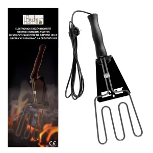Aprinzător electric pentru cărbune, din oțel inoxidabil, 800 w