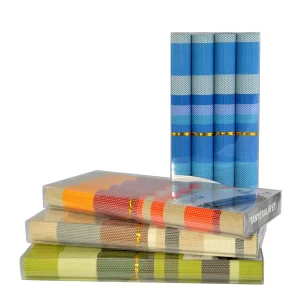 set de suporturi de masă cu dungi, 4 bucăți