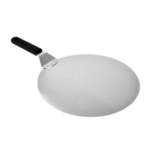 Paletă pentru pizza din oțel inoxidabil cu mâner din cauciuc