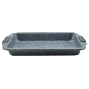 Tavă antiaderentă cu mânere din silicon, 40,5x26 cm