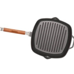 Tigaie grill fonta cu maner lemn detasabil 26*26cm
