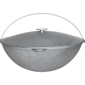 Ceaun tătăresc din fontă cu capac de 12 litri