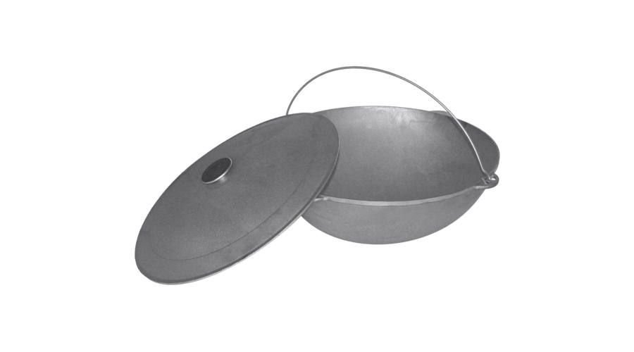 Ceaun tătăresc din fontă cu capac de 12 litri