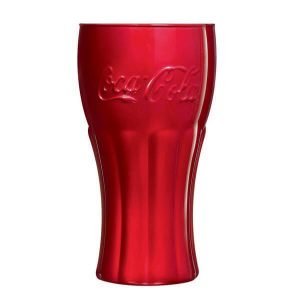 Pahar sticla coca-cola rosu 370ml