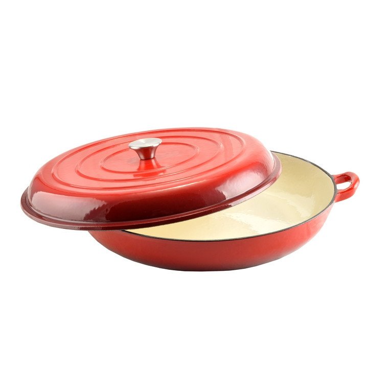 Cratita de fonta emailata cu capac 40 cm - copy