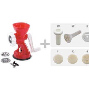 Masina de tocat carne, biscuiti și aparat de făcut paste rigamonti mincy