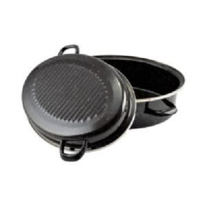 Tigaie cu capac pentru prăjit rata 38*28cm