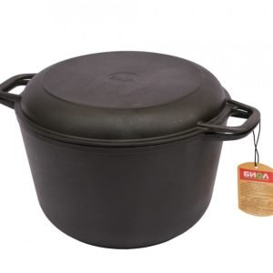 oală fonta cu capac 4l