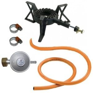 set arzator gaz fonta 3 picioare cu regulator