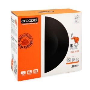 set serviciu de masa 18 piese zelie black