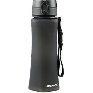 Sticla apă slim uzspace tritan, fără bpa cu capac 700ml negru
