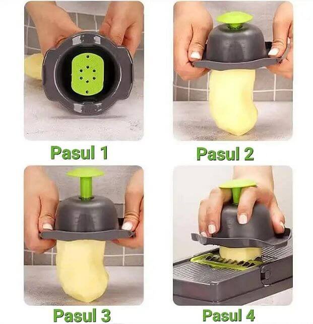 Razatoare reglabila, multifunctionala pentru legume și fructe 12 in 1