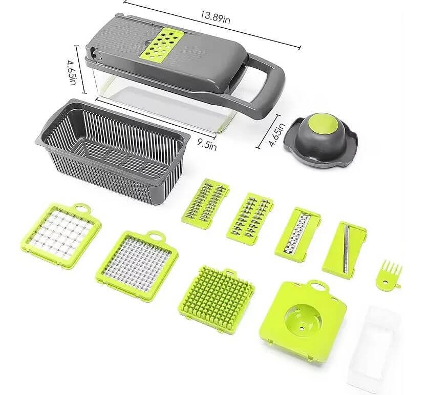 Razatoare reglabila, multifunctionala pentru legume și fructe 12 in 1