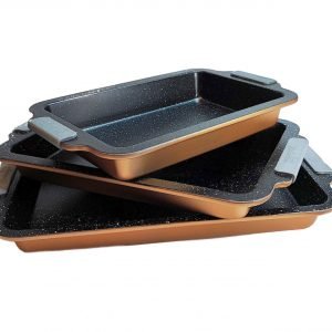 Tava acoperire marmura 3buc maro