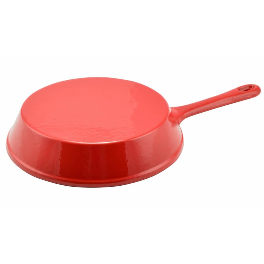 Tigaie fonta emailata 24cm rosu