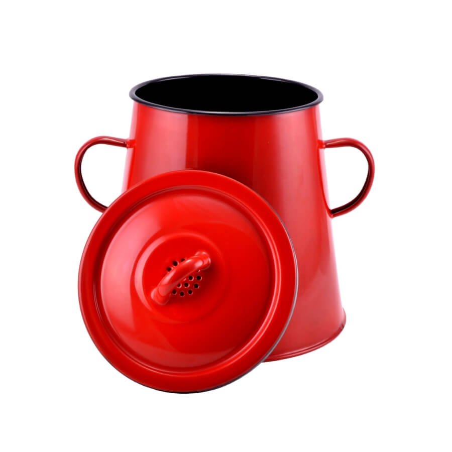 Bidon untura emailat rosu 5l