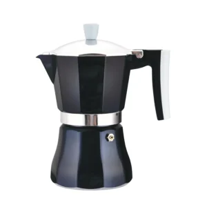 Cafetieră moka pentru 3 persoane, din aluminiu, compatibilă cu inducție – Azzurro