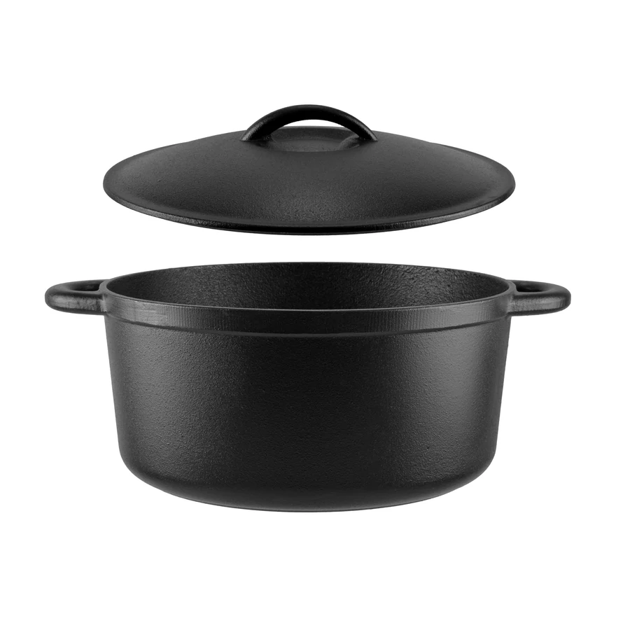 Cratiță din fontă – 26 cm, 5 litri, cu mânere curbate