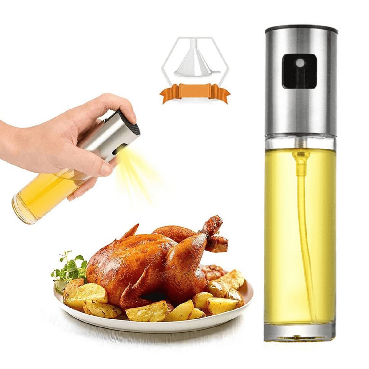 Set pulverizator de ulei sau oțet 100ml - 4buc