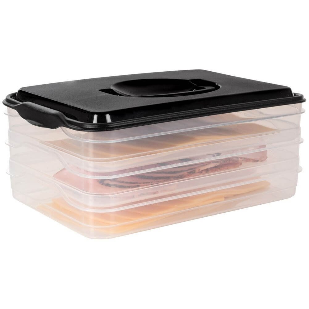 Container pentru depozitare alimente 3 nivele 3x600 ml