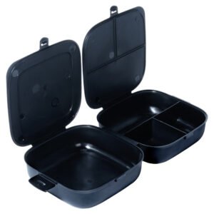 Cutie de Pranz Compartimentată 2x700ml negru