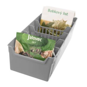 Organizator pentru condimente gri 30x13x8 cm