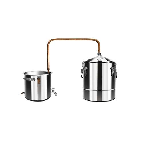 Loading Set de distilare din inox cu serpentină din cupru - cazan 34 litri