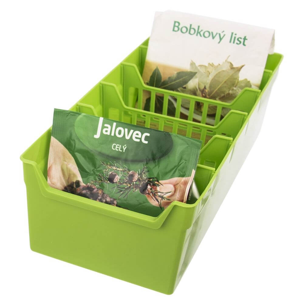 Organizator suport condimente verde 30×13×8 cm