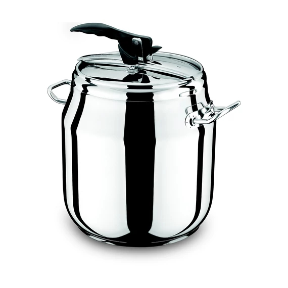 Oală sub presiune din inox – 23 litri, mare, compatibilă cu inducția
