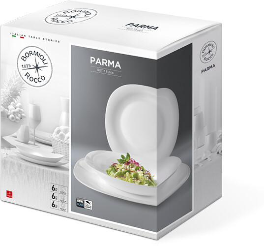 Set serviciu masa opal 18buc. Rocco Parma