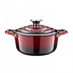 Loading Oala fonta emailata cu capac 26cm Red