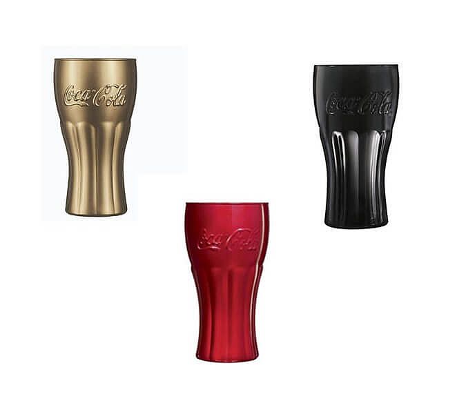 Loading Pahar de sifon Coca-Cola, 370 ml, Lose Mirror, set Black, Red, Gold