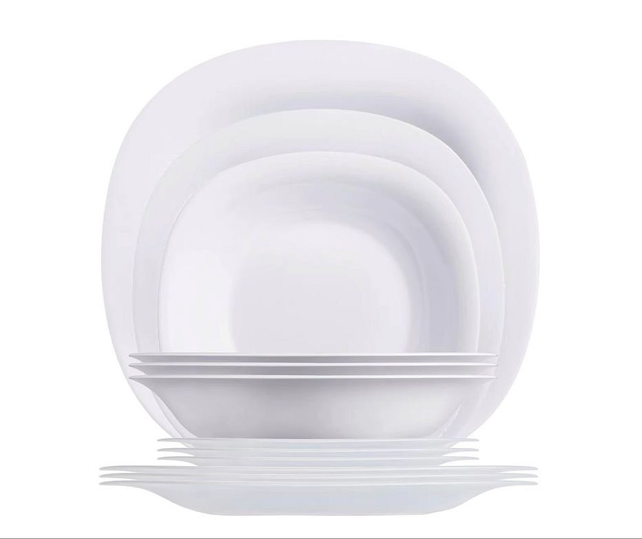 Set serviciu de masa Luminarc Carine 19 piese Alb